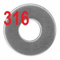 Marine Grade Metric Washers 316