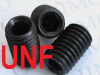 8-36 UNF Black High Tensile Grub Screws